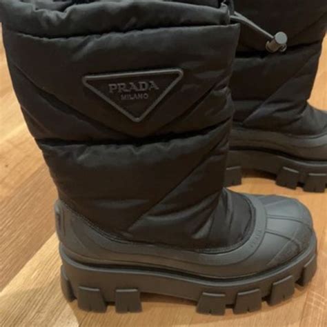 prada winter boots|Prada genuine leather boots.